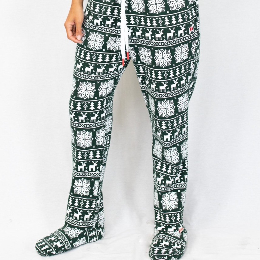Feejays footed pj pajama pants XS NWT